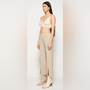Jonathan Simkhai The Ivy Eco-Twill Pant in Otter Size 6 👝